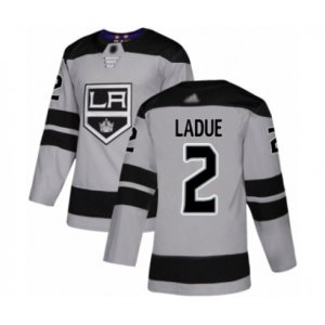 Los Angeles Kings #2 Paul LaDue Authentic Gray Alternate Hockey Jersey