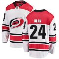 Carolina Hurricanes #24 Jake Bean Fanatics Branded White Away Breakaway NHL Jersey