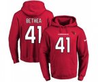 Arizona Cardinals #41 Antoine Bethea Red Name & Number Pullover Hoodie