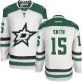 Dallas Stars #15 Bobby Smith Authentic White Away NHL Jersey