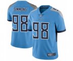 Tennessee Titans #98 Jeffery Simmons Light Blue Alternate Vapor Untouchable Limited Player Football Jersey