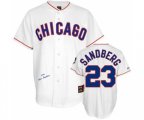 Chicago Cubs #23 Ryne Sandberg Replica White 1988 Throwback MLB Jersey