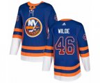 New York Islanders #46 Bode Wilde Authentic Royal Blue Drift Fashion NHL Jersey