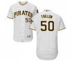 Pittsburgh Pirates #50 Jameson Taillon White Home Flex Base Authentic Collection Baseball Jersey