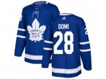 Toronto Maple Leafs #28 Tie Domi Blue Home Authentic Stitched NHL Jersey