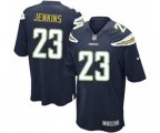 Los Angeles Chargers #23 Rayshawn Jenkins Game Navy Blue Team Color Football Jersey