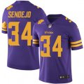 Minnesota Vikings #34 Andrew Sendejo Limited Purple Rush Vapor Untouchable NFL Jersey