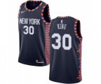 New York Knicks #30 Bernard King Swingman Navy Blue Basketball Jersey - 2018-19 City Edition