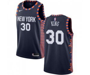 New York Knicks #30 Bernard King Swingman Navy Blue Basketball Jersey - 2018-19 City Edition