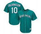 Seattle Mariners #10 Edwin Encarnacion Replica Teal Green Alternate Cool Base Baseball Jersey