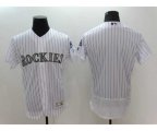 Colorado Rockies blank Majestic White Flexbase Authentic Collection Jersey