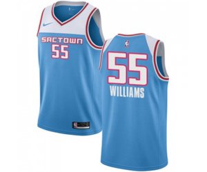 Sacramento Kings #55 Jason Williams Swingman Blue Basketball Jersey - 2018-19 City Edition