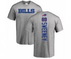 Buffalo Bills #89 Tommy Sweeney Ash Backer T-Shirt