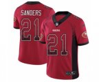 San Francisco 49ers #21 Deion Sanders Limited Red Rush Drift Fashion NFL Jersey