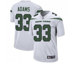 New York Jets #33 Jamal Adams Game White Football Jersey