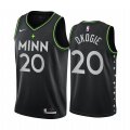 Nike Timberwolves #20 Josh Okogie Black NBA Swingman 2020-21 City Edition Jersey