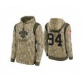New Orleans Saints #94 Cameron Jordan Camo 2021 Salute To Service Therma Performance Pullover Football Hoodie