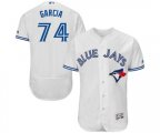Toronto Blue Jays #74 Jaime Garcia White Home Flex Base Authentic Collection Baseball Jersey