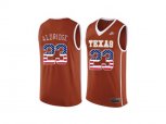 2016 US Flag Fashion-Men's Texas Longhorns LaMarcus Aldridge #23 College Basketball Throwback Jersey - Burnt Orange