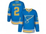 Reebok St. Louis Blues #2 Al Macinnis Authentic Blue 2017 Winter Classic NHL Jersey