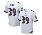 Baltimore Ravens #39 Tyler Ervin Elite White Football Jersey