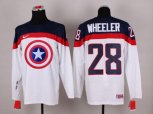 NHL Olympic Team USA #28 Blake Wheeler white Captain America Fashion Stitched Jerseys