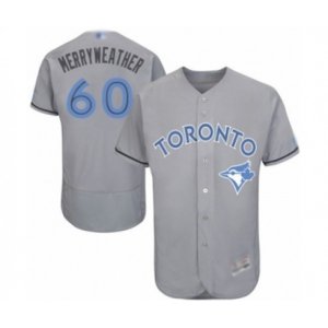 Toronto Blue Jays #60 Julian Merryweather Authentic Gray 2016 Father\'s Day Fashion Flex Base Baseball Player Jersey