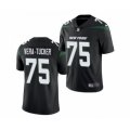 New York Jets #75 Alijah Vera-Tucker 2021 Football Draft Black Vapor Untouchable Limited Jersey