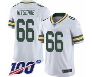 Green Bay Packers #66 Ray Nitschke White Vapor Untouchable Limited Player 100th Season Football Jersey