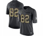 New York Jets #82 Jamison Crowder Limited Black 2016 Salute to Service Football Jersey