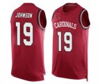 Arizona Cardinals #19 KeeSean Johnson Limited Red Player Name & Number Tank Top Football Jersey