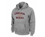 Chicago Bears Heart & Soul Pullover Hoodie Grey