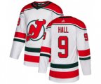 New Jersey Devils #9 Taylor Hall Premier White Alternate Hockey Jersey