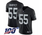 Oakland Raiders #55 Vontaze Burfict Black Team Color Vapor Untouchable Limited Player 100th Season Football Jersey
