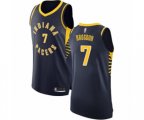 Indiana Pacers #7 Malcolm Brogdon Authentic Navy Blue Basketball Jersey - Icon Edition