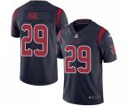 Houston Texans #29 Andre Hal Limited Navy Blue Rush Vapor Untouchable Football Jersey