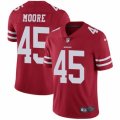 San Francisco 49ers #45 Tarvarius Moore Red Team Color Vapor Untouchable Limited Player NFL Jersey