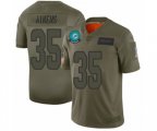 Miami Dolphins #35 Walt Aikens Limited Camo 2019 Salute to Service Football Jersey