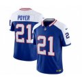 Buffalo Bills #21 Jordan Poyer Blue White 2023 F.U.S.E. Throwback Vapor Untouchable Limited Football Stitched Jersey