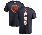 Chicago Bears #12 Allen Robinson Navy Blue Backer T-Shirt