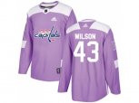 Washington Capitals #43 Tom Wilson Purple Authentic Fights Cancer Stitched NHL Jersey