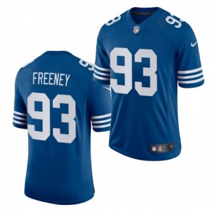 Indianapolis Colts Retired Player #93 Dwight Freeney Nike Royal Alternate Retro Vapor Limited Jersey