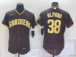 San Diego Padres #38 Jorge Alfaro Brown Stitched MLB Flex Base Nike Jersey