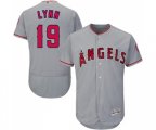 Los Angeles Angels of Anaheim #19 Fred Lynn Grey Road Flex Base Authentic Collection Baseball Jersey
