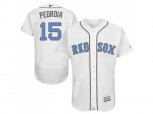 Boston Red Sox #15 Dustin Pedroia White Flexbase Authentic Collection Day Stitched Baseball Jersey
