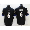 Baltimore Ravens #6 Patrick Queen Nike Black Limited Player Jersey