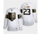 Los Angeles Kings #23 Dustin Brown White Golden Edition Limited Stitched Hockey Jersey