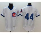 Men Chicago Cubs #44 Anthony Rizzo Majestic White Flexbase Authentic Cooperstown Player Jersey
