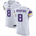 Minnesota Vikings #8 Sam Bradford White Vapor Untouchable Elite Player NFL Jersey