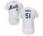 New York Mets Paul Sewald White Home Flex Base Authentic Collection Baseball Player Jersey